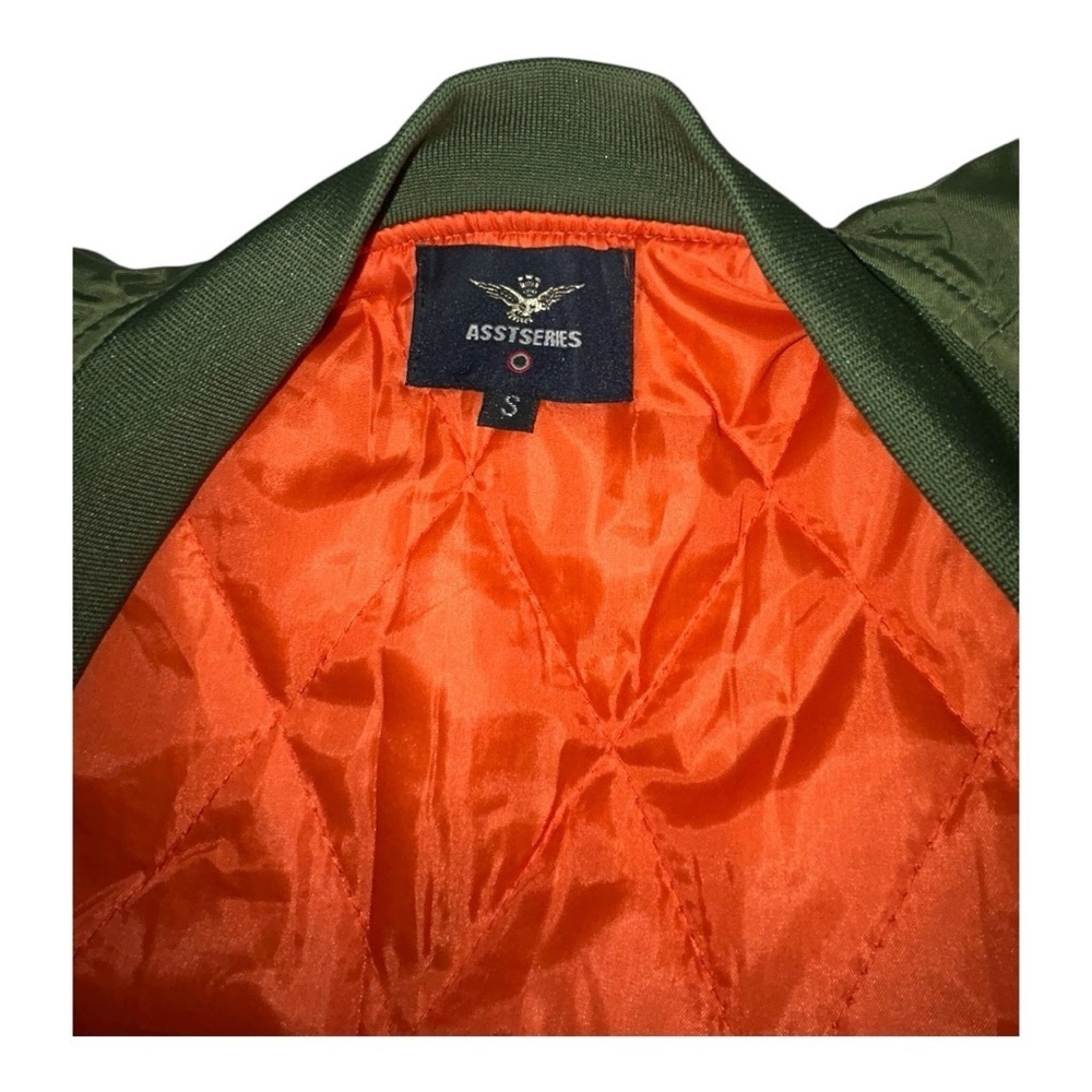 Asstseries Militare Women’s  Bomber Jacket Windbreaker Blue Lightweight Size S - Picture 6 of 15